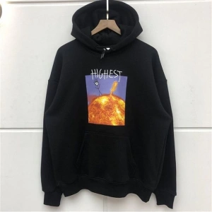 Highest Oversize Sweatshirt Hoodie Siyah