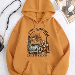 Hip Hop Harajuku Vintage Tarzı  0I bir kamyon gibi bir kalp var  Gri