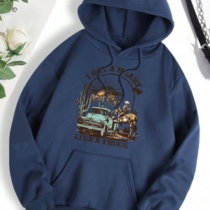Hip Hop Harajuku Vintage Tarzı  0I bir kamyon gibi bir kalp var  Gri