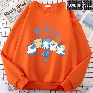 Hip Hop Harajuku Vintage Tarzı  5 kediler üfleme fanlar  Gri