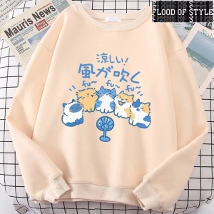 Hip Hop Harajuku Vintage Tarzı  5 kediler üfleme fanlar  Gri