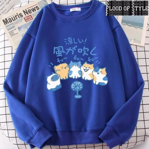 Hip Hop Harajuku Vintage Tarzı  5 kediler üfleme fanlar  Gri
