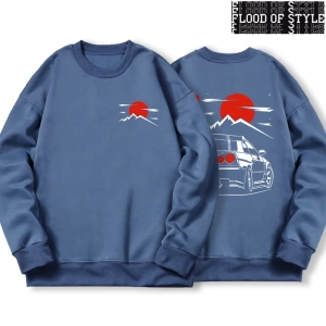 Hip Hop Harajuku Vintage Tarzı  Araba  Kültür Gtr  Gri