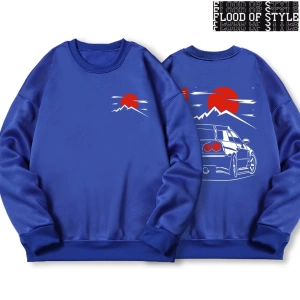 Hip Hop Harajuku Vintage Tarzı  Araba  Kültür Gtr  Gri