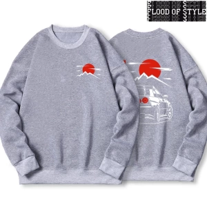 Hip Hop Harajuku Vintage Tarzı  Araba  Kültür Gtr  Gri