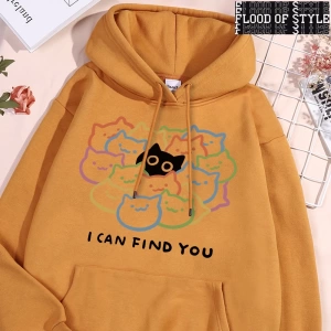 Hip Hop Harajuku Vintage Tarzı  Ben size eğlenceli bulabilirsiniz kedi Gri