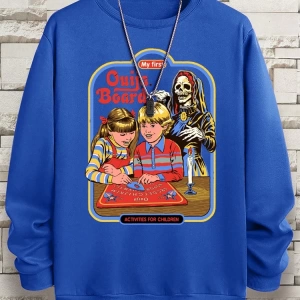 Hip Hop Harajuku Vintage Tarzı  Benim ilk Ouija kurulu baskı  Gri