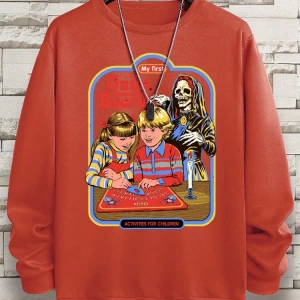 Hip Hop Harajuku Vintage Tarzı  Benim ilk Ouija kurulu baskı  Gri