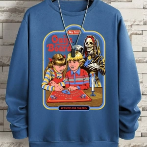 Hip Hop Harajuku Vintage Tarzı  Benim ilk Ouija kurulu baskı  Gri