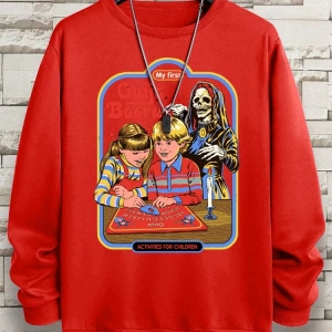 Hip Hop Harajuku Vintage Tarzı  Benim ilk Ouija kurulu baskı  Gri