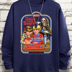 Hip Hop Harajuku Vintage Tarzı  Benim ilk Ouija kurulu baskı  Gri