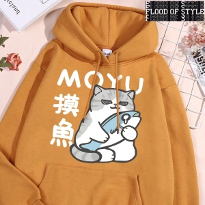 Hip Hop Harajuku Vintage Tarzı  Çalışma saatleri sırasında tembellik Gri