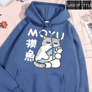 Hip Hop Harajuku Vintage Tarzı  Çalışma saatleri sırasında tembellik  Gri