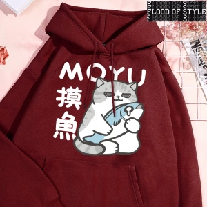 Hip Hop Harajuku Vintage Tarzı  Çalışma saatleri sırasında tembellik Gri