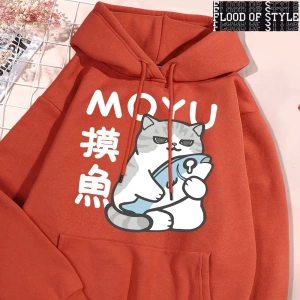 Hip Hop Harajuku Vintage Tarzı  Çalışma saatleri sırasında tembellik  Gri