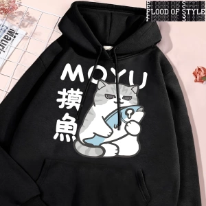 Hip Hop Harajuku Vintage Tarzı  Çalışma saatleri sırasında tembellik  Gri
