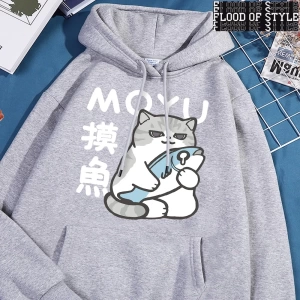 Hip Hop Harajuku Vintage Tarzı  Çalışma saatleri sırasında tembellik Gri