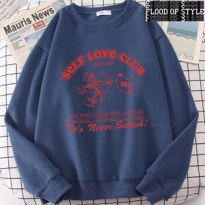 Hip Hop Harajuku Vintage Tarzı   Eğlenceli Aşk Tanrısı Karikatür  Gri