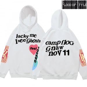 Hip Hop Harajuku Vintage Tarzı  Graffiti Mektup Kanye Gri