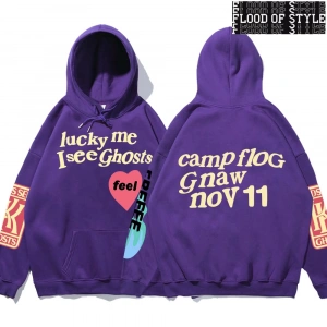 Hip Hop Harajuku Vintage Tarzı  Graffiti Mektup Kanye Gri