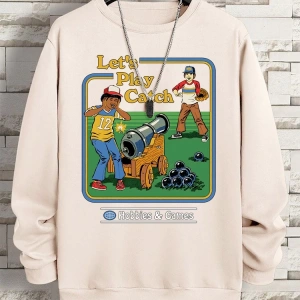 Hip Hop Harajuku Vintage Tarzı  Hadi oyun yakalamak hobiler oyunları  Gri