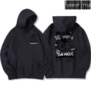 Hip Hop Harajuku Vintage Tarzı  Harajuku Kawaii Kedi Çift  Gri