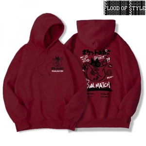 Hip Hop Harajuku Vintage Tarzı  Harajuku Kawaii Kedi Çift  Gri