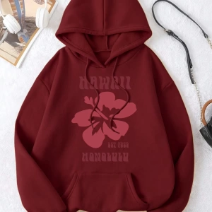 Hip Hop Harajuku Vintage Tarzı  Hawaii Est 1959 Honolulu  Gri
