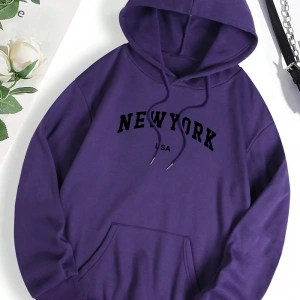 Hip Hop Harajuku Vintage Tarzı  New York abd şehir mektup Gri