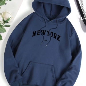 Hip Hop Harajuku Vintage Tarzı  New York abd şehir mektup Gri