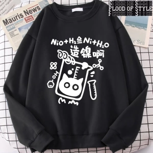 Hip Hop Harajuku Vintage Tarzı  Nikel Üretim Formülü Kedi  Gri