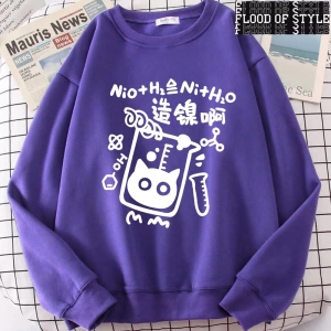 Hip Hop Harajuku Vintage Tarzı  Nikel Üretim Formülü Kedi  Gri