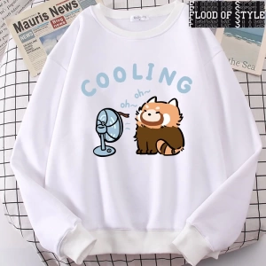 Hip Hop Harajuku Vintage Tarzı  rakun üfleme bir Fan sevimli  Gri