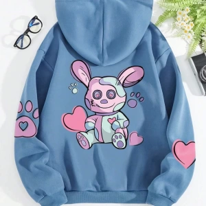 Hip Hop Harajuku Vintage Tarzı  Sokak rahat baskılar  Mavi