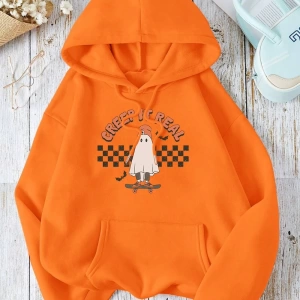 Hip Hop Harajuku Vintage Tarzı  Sürünme gerçek kaykay Hoody  Gri
