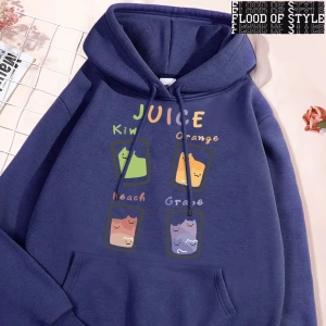 Hip Hop Harajuku Vintage Tarzı  Suyu meyve kupası kedi Gri