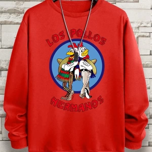 Hip Hop Harajuku Vintage Tarzı  Tavuk Kardeş Komik  Gri