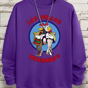 Hip Hop Harajuku Vintage Tarzı  Tavuk Kardeş Komik  Gri