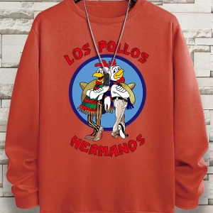 Hip Hop Harajuku Vintage Tarzı  Tavuk Kardeş Komik  Gri