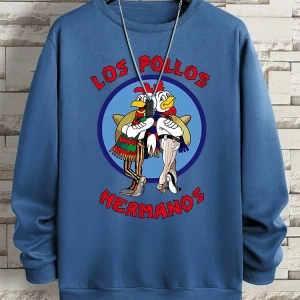 Hip Hop Harajuku Vintage Tarzı  Tavuk Kardeş Komik  Gri