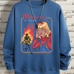 Hip Hop Harajuku Vintage Tarzı  Yeni başlayanlar için Pyrokinesis  Gri