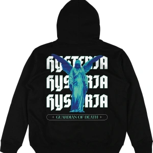 Histeria Siyah Oversize Unisex Kapüşonlu Sweatshirt Hoodie