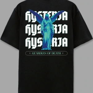 Histeria Siyah Oversize Unisex T-shirt