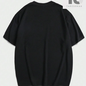 Homme 1pc Erkek Örme Günlük Kısa Kollu Tişört