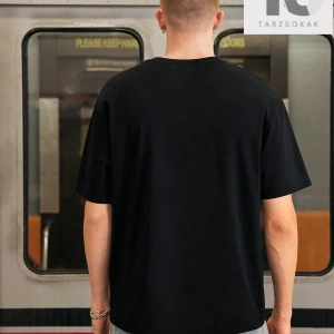 Homme Erkek Baskılı Slim Fit Streç Örgü Tişört