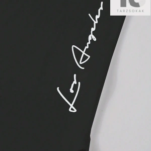 Homme Erkek Mektup Grafik Kavisli Etek Tişört