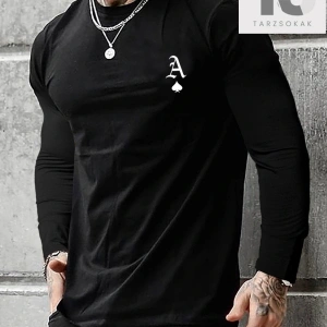 Homme Erkek Mektup Grafikli Tişört