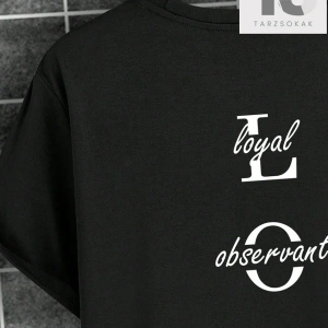 Homme Erkek Mektup Grafikli Tişört