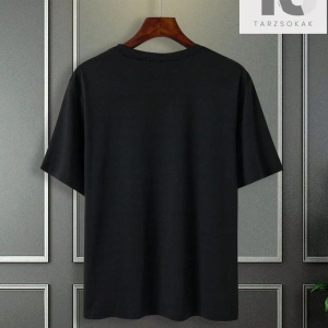 Homme Erkek Slim Fit Yuvarlak Yaka Kısa Kollu Yazı Baskılı Tişört