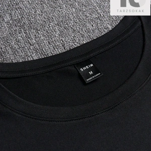 Homme Erkek Slim Fit Yuvarlak Yaka Kısa Kollu Yazı Baskılı Tişört